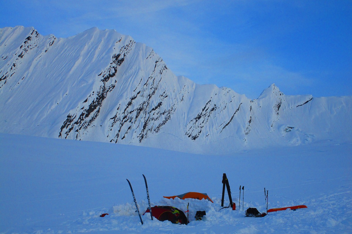 Glacier ski camp at The Wall.